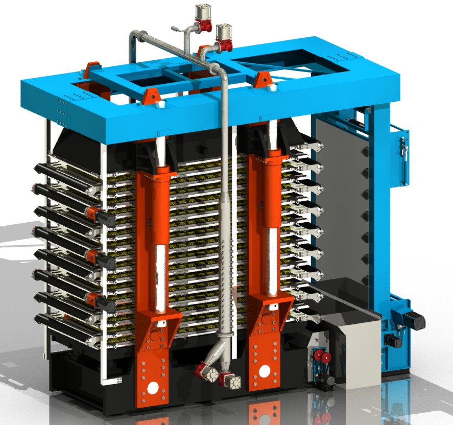 Filtre-presse automatique vertical Hvpf 