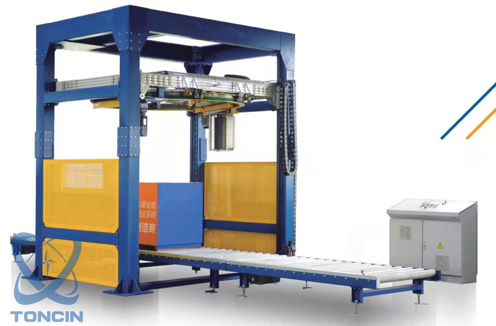 Machine d'emballage étirable adaptée aux besoins du client de type anneau de pré-étirement 300% pour le matériel mécanique